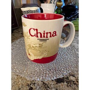 Starbucks 2013 China Red White Dragon 16oz
